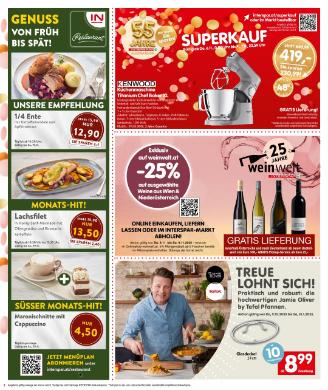 Titelbild des Prospekts von INTERSPAR SBG