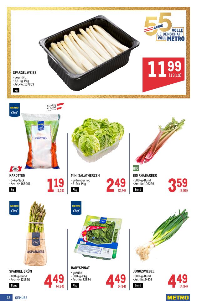 Prospekt von METRO