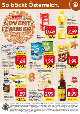 Titelbild des Prospekts von SPAR BACKEN BGLD / NOE / W / VBG  / KTN / STMK