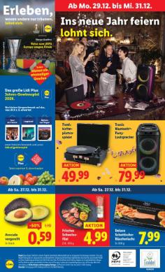 Titelbild des Prospekts von Lidl Österreich