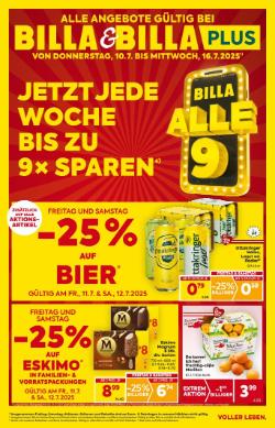 Titelbild des Prospekts von BILLA WIEN