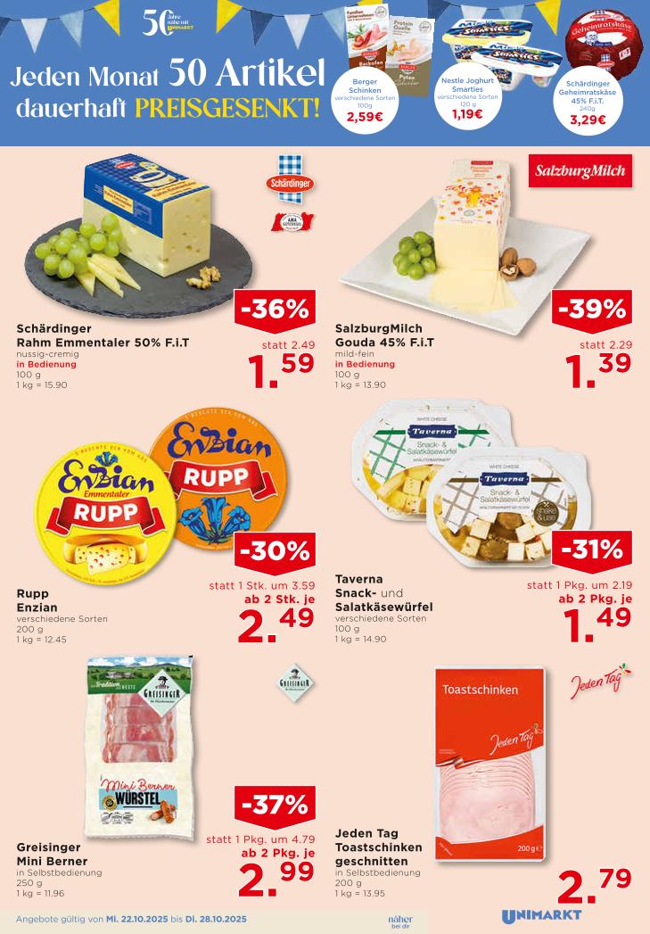 Prospekt von Unimarkt