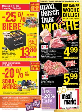 Titelbild des Prospekts von Maximarkt Wels