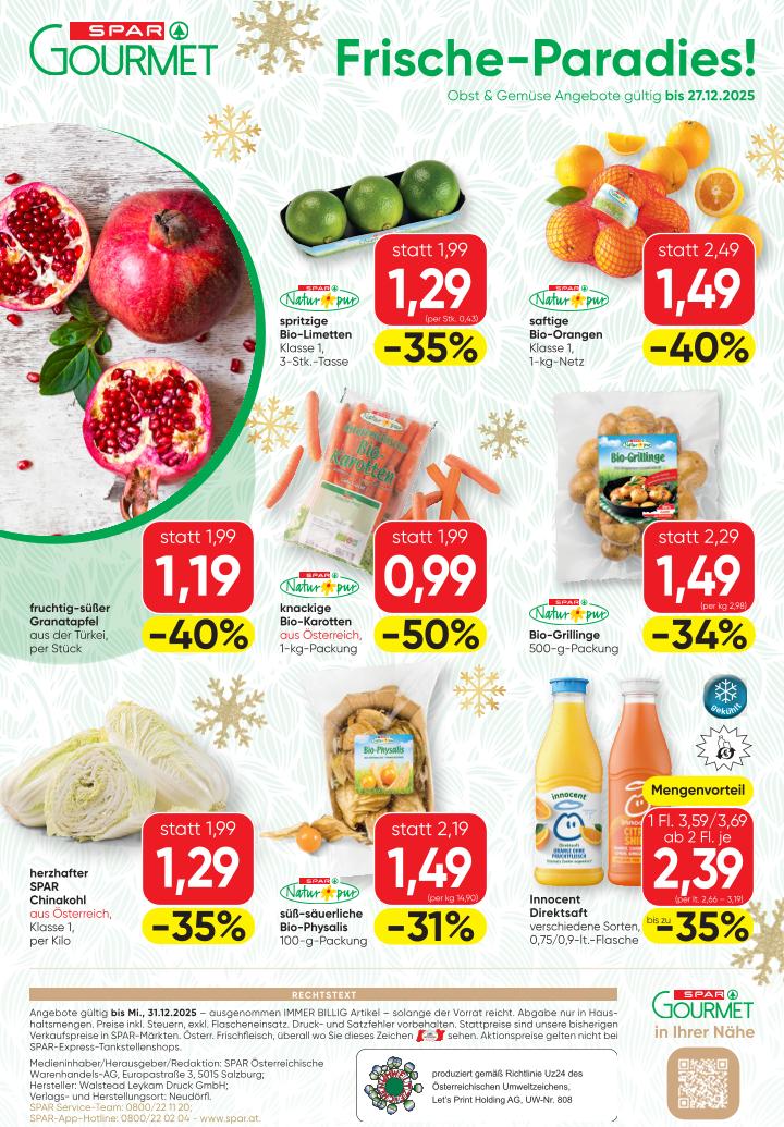 Prospekt von SPAR Gourmet