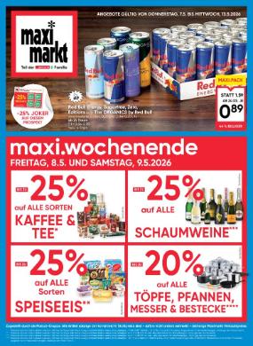 Titelbild des Prospekts von Maximarkt Linz / Haid / Wels / Ried / Vöcklabruck