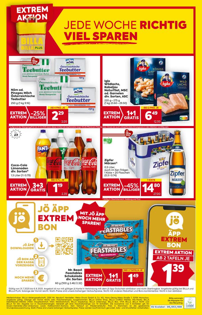 Prospekt von BILLA