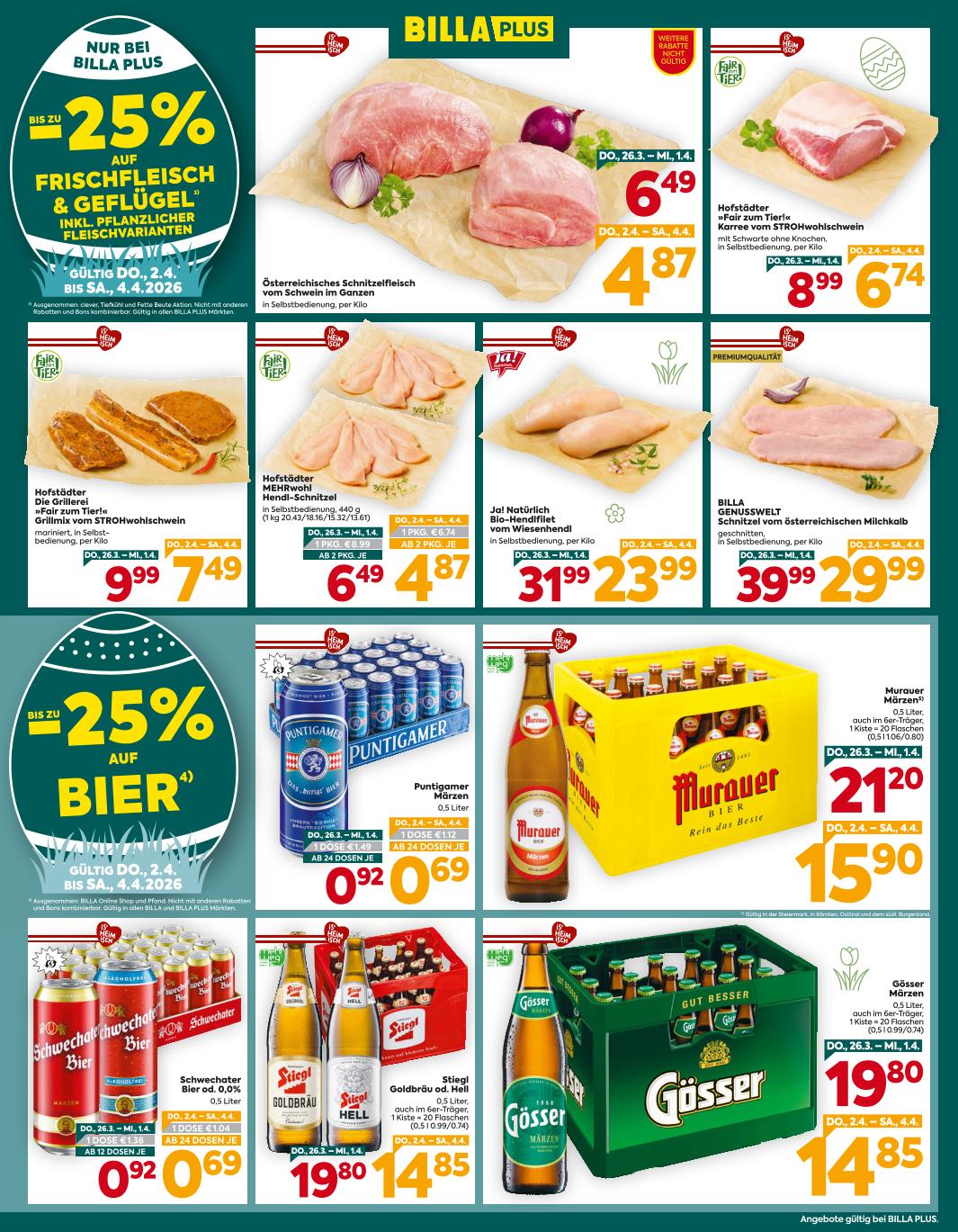 Prospekt von BILLA PLUS