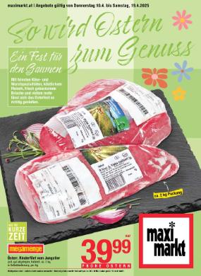 Titelbild des Prospekts von Maximarkt Osterspezialitäten