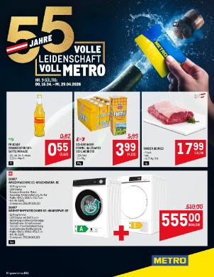 Titelbild des Prospekts von METRO JUBILÄUM