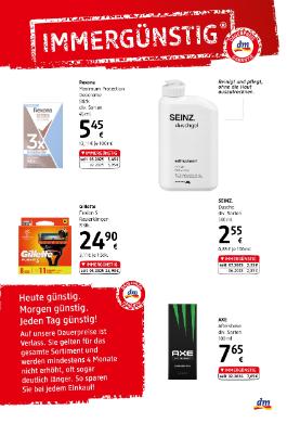Titelbild des Prospekts von dm drogerie markt Journal Express