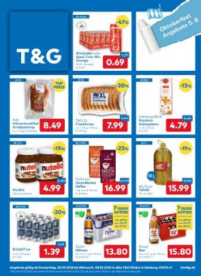 Titelbild des Prospekts von T&G Salzburg
