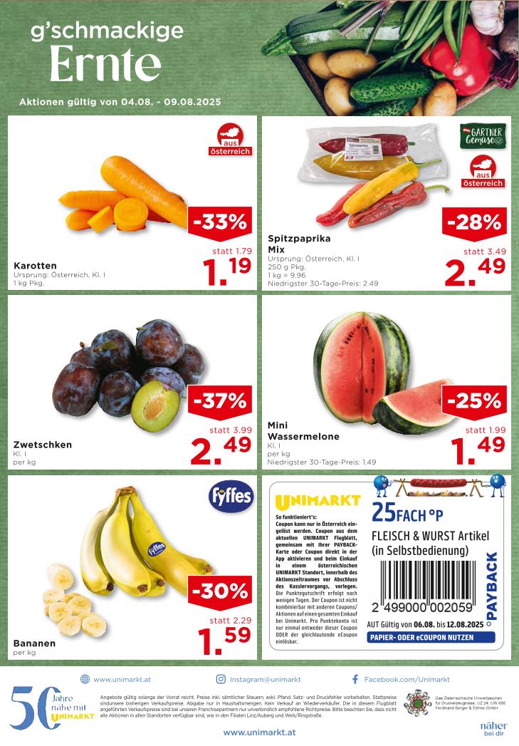 Prospekt von Unimarkt