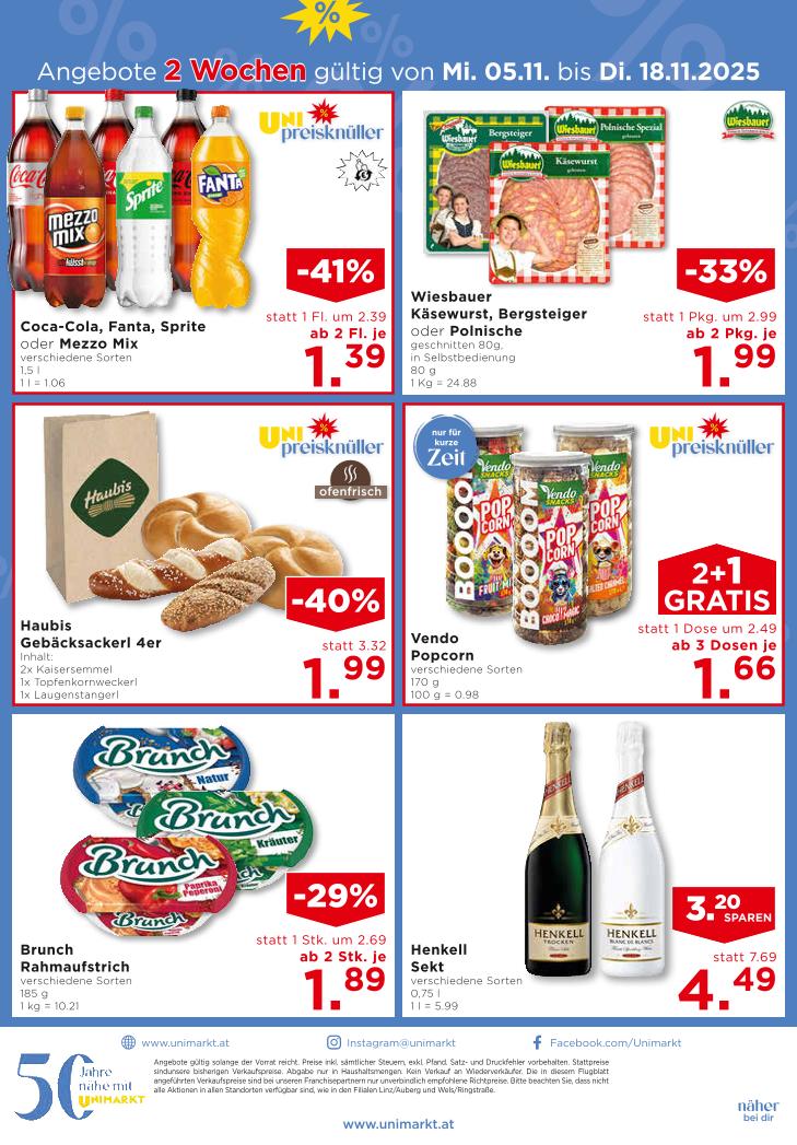 Prospekt von Unimarkt