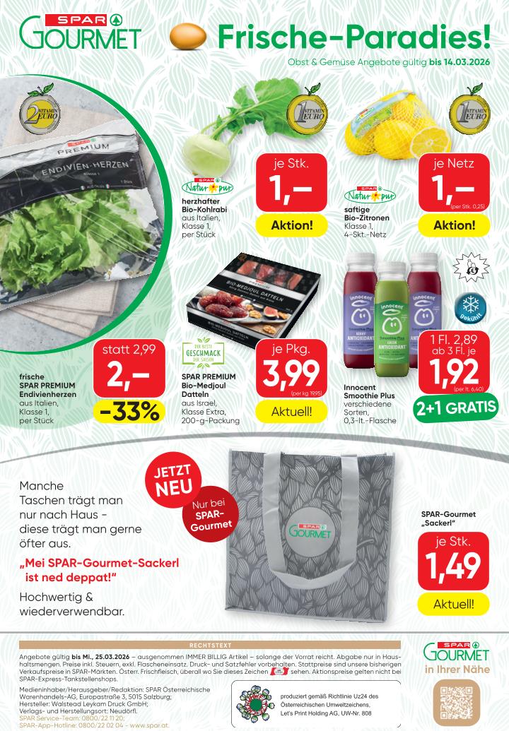Prospekt von SPAR Gourmet