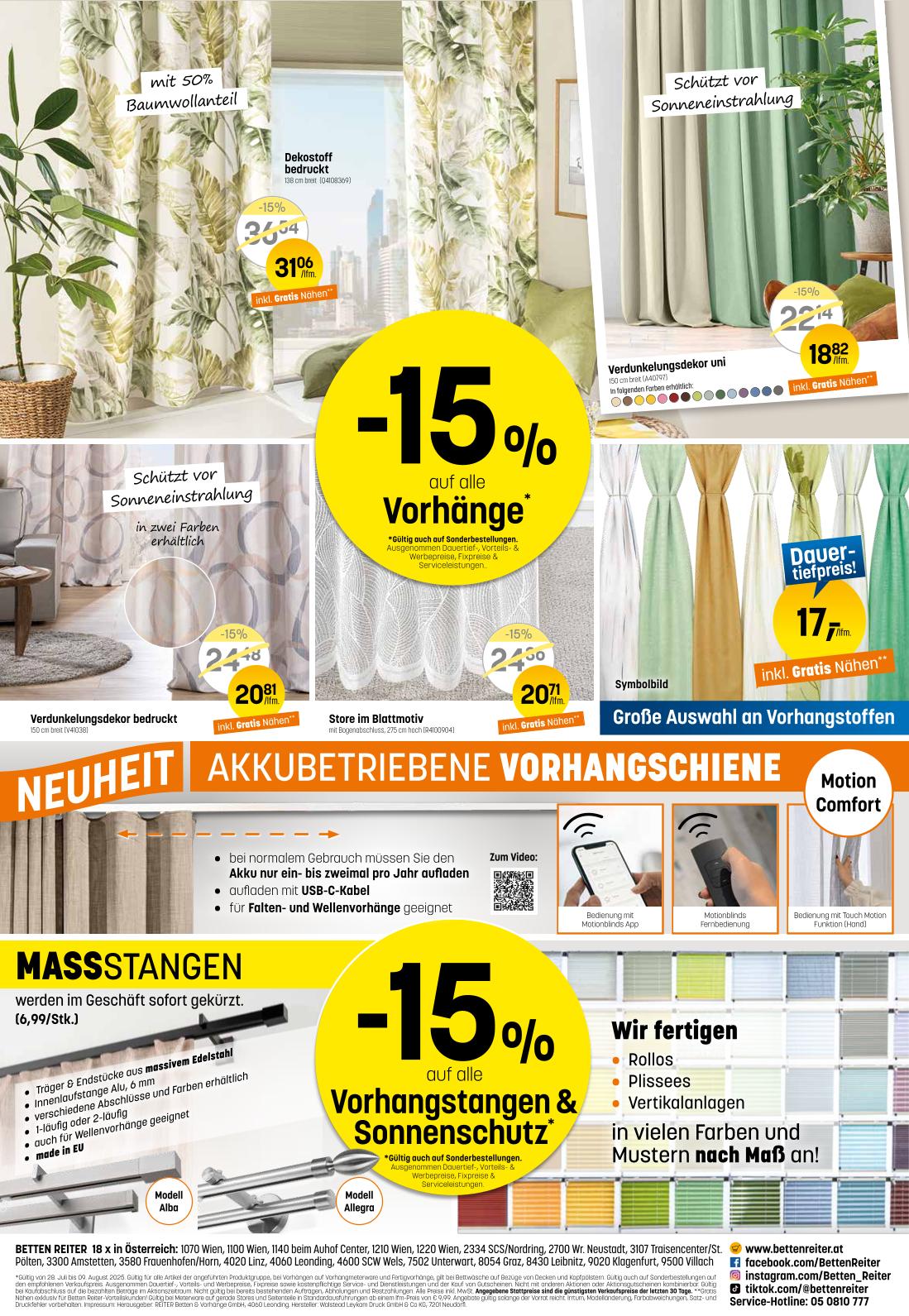 Prospekt von Betten Reiter