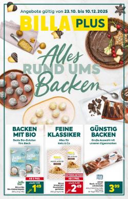 Titelbild des Prospekts von BILLA PLUS Backen