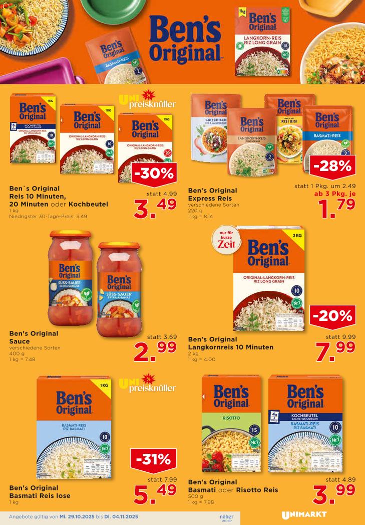Prospekt von Unimarkt