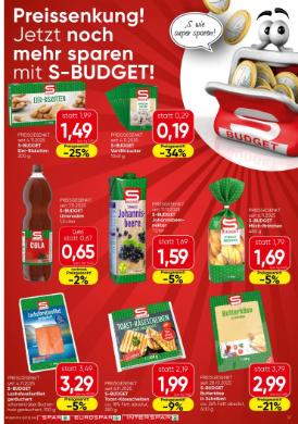 Titelbild des Prospekts von SPAR W / NOE / BGLD