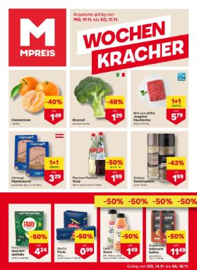 Titelbild des Prospekts von MPREIS VBG