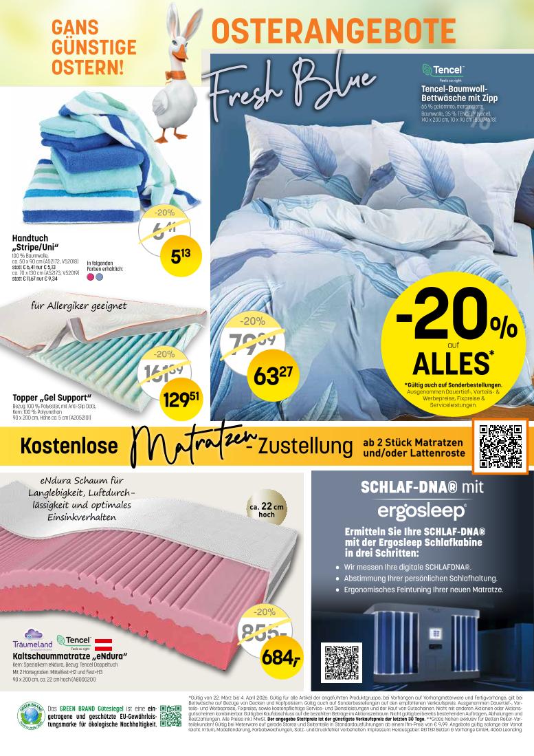 Prospekt von Betten Reiter