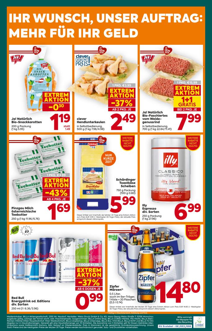 Prospekt von BILLA PLUS