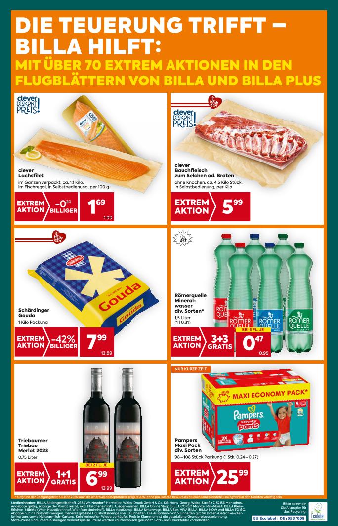 Prospekt von BILLA PLUS