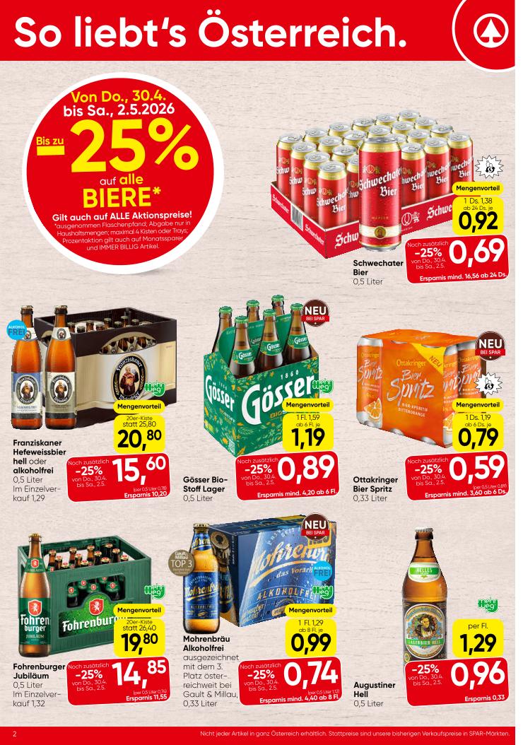 Prospekt von SPAR
