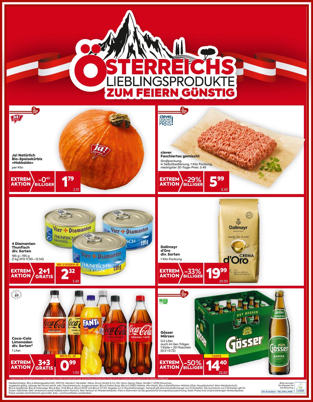 Prospekt von BILLA