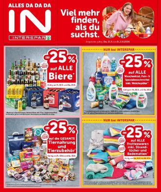 Titelbild des Prospekts von INTERSPAR BGLD