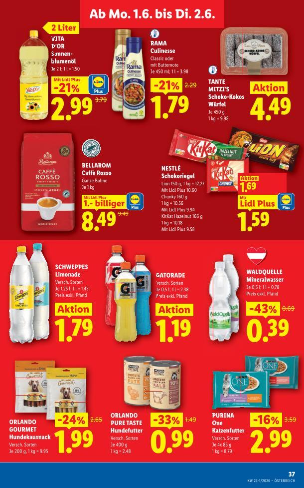 ORLANDO PURE TASTE Hundefutter Versch. Sorten Lidl 400 Gramm 1 Dose