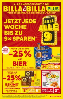 Titelbild des Prospekts von BILLA STMK