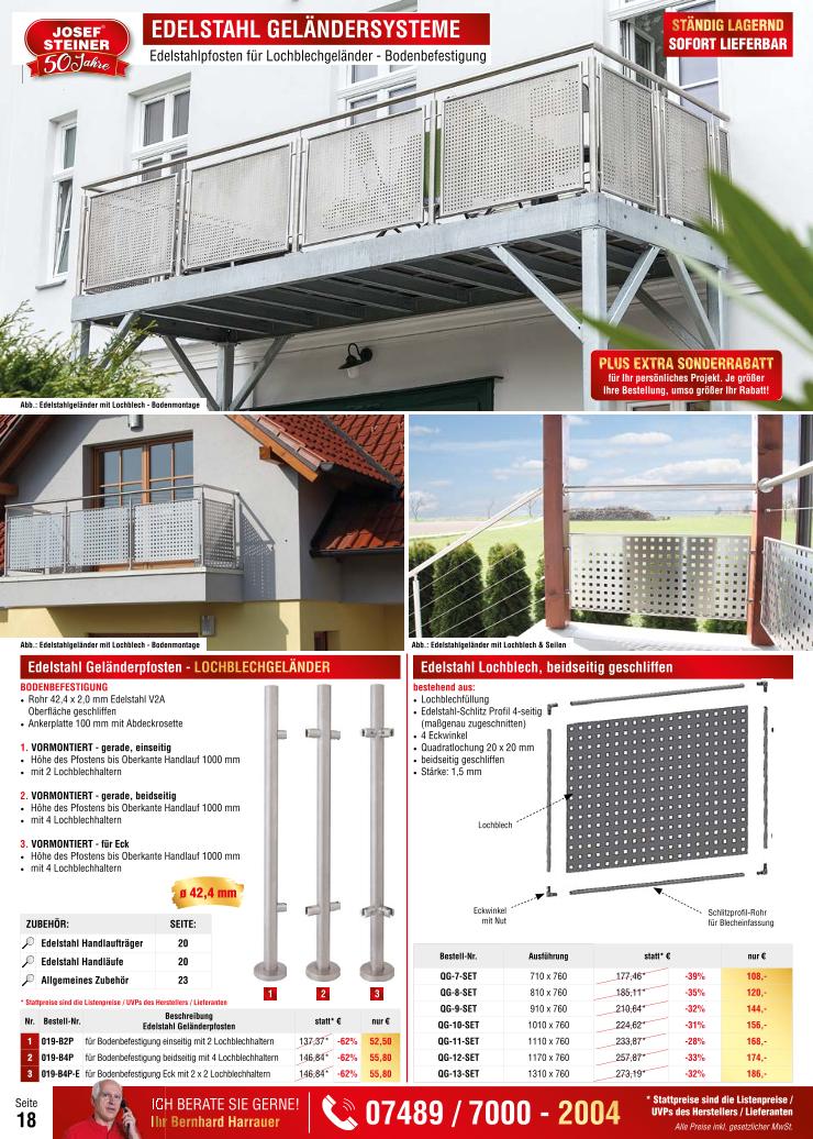 Prospekt von Josef Steiner