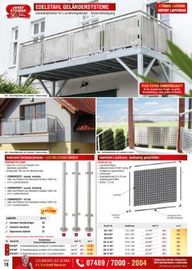 Titelbild des Prospekts von Josef Steiner