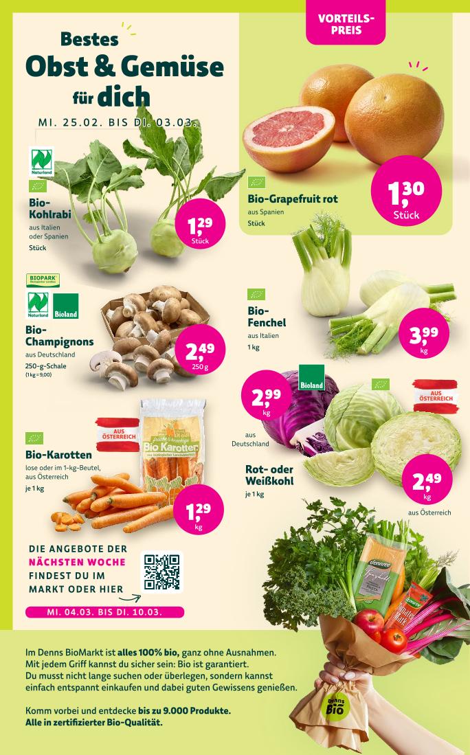 Prospekt von Denns BioMarkt