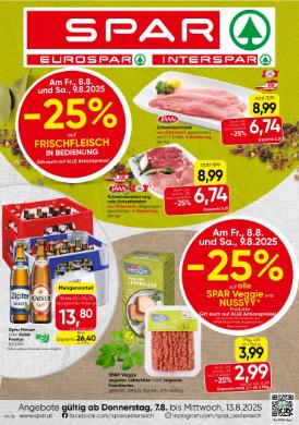 Titelbild des Prospekts von SPAR OÖ