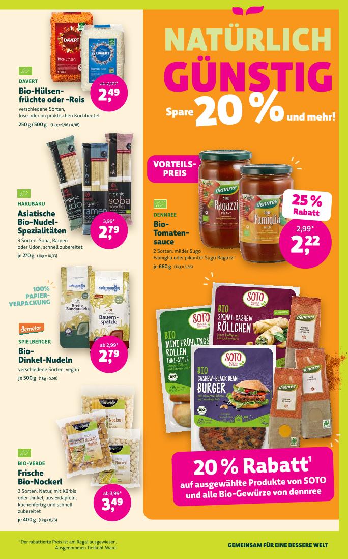 Prospekt von Denns BioMarkt