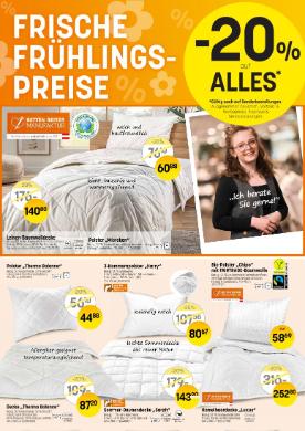 Titelbild des Prospekts von Betten Reiter