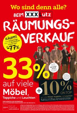 Titelbild des Prospekts von XXXLutz