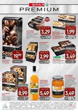 Titelbild des Prospekts von SPAR Einleger PREMIUM SBG / TRL / OÖ