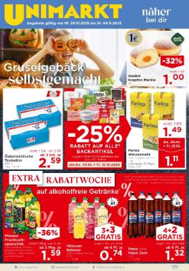 Titelbild des Prospekts von Unimarkt 