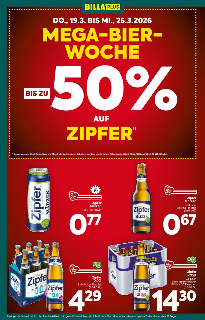 Prospekt von BILLA PLUS