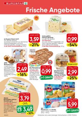 Titelbild des Prospekts von EUROSPAR VBG