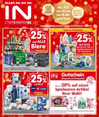 Titelbild des Prospekts von INTERSPAR OÖ