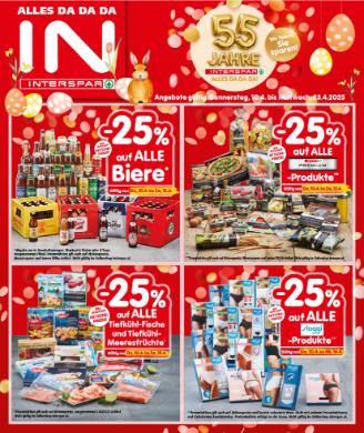 Titelbild des Prospekts von INTERSPAR SBG
