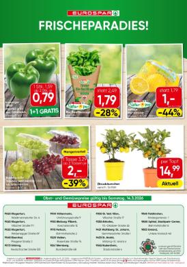 Titelbild des Prospekts von EUROSPAR KTN