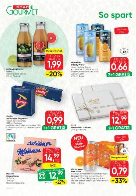 Titelbild des Prospekts von SPAR Gourmet