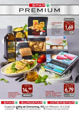 Titelbild des Prospekts von SPAR Einleger PREMIUM VBG/W/N/BGLD/STMK/KTN