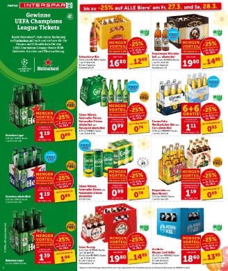 Titelbild des Prospekts von INTERSPAR SBG