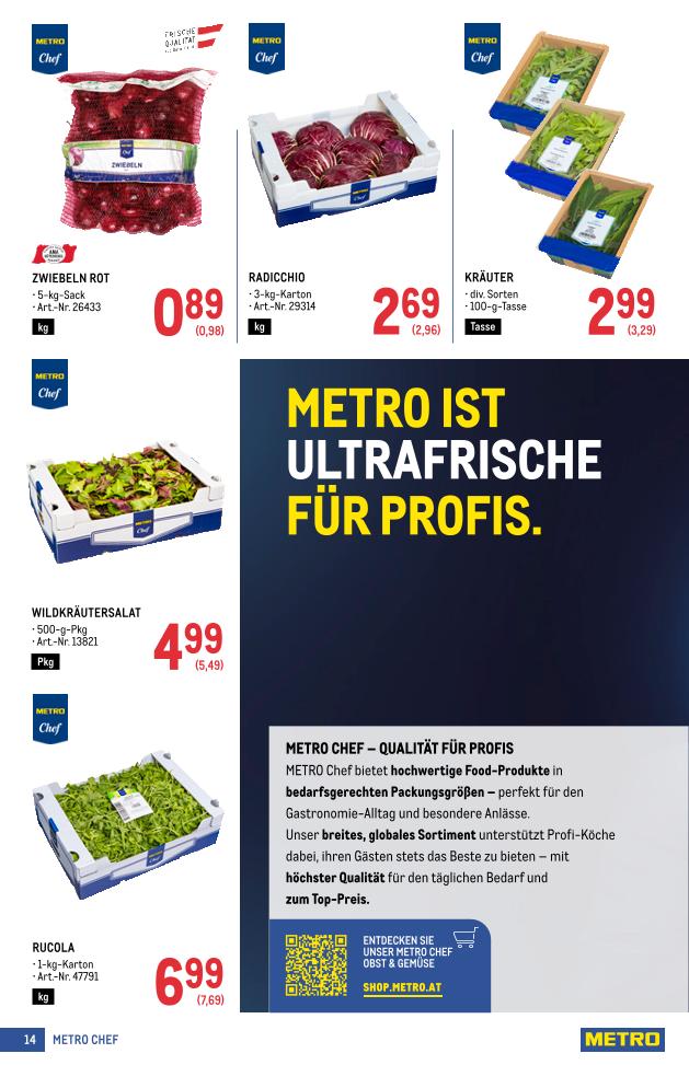 Prospekt von METRO
