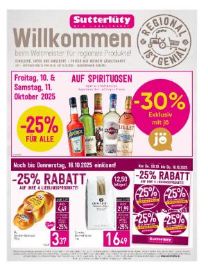 Titelbild des Prospekts von Sutterlüty